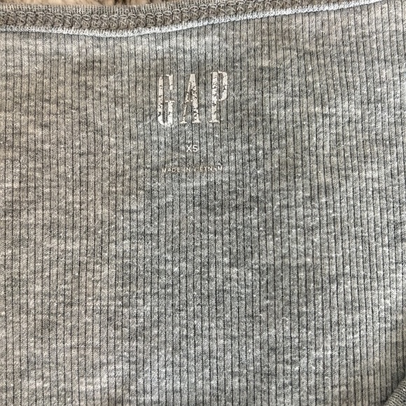 Gap Gray Ribbed Tank Top XS - Picture 4 of 6